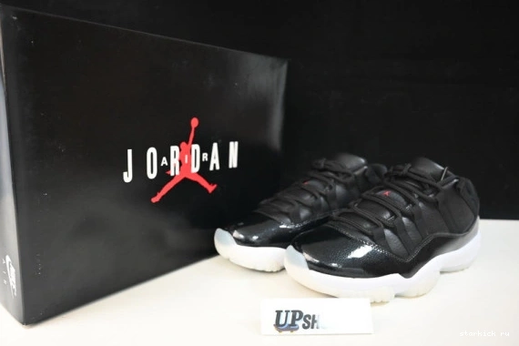 RETRO AV2187 BLACK-WHITE JORDAN 001 LOW AV2187-001 11 AIR 0412